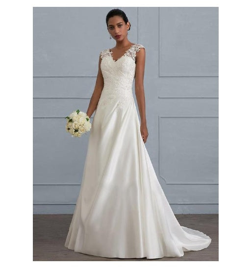 new white temperament lace dress European wedding bridesmaid backless low collar large size dress long skirt
