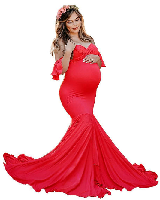 Women's Mercerized Cotton pregnant  dress photography dress