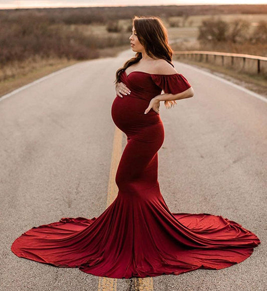 Women's Mercerized Cotton pregnant  dress photography dress