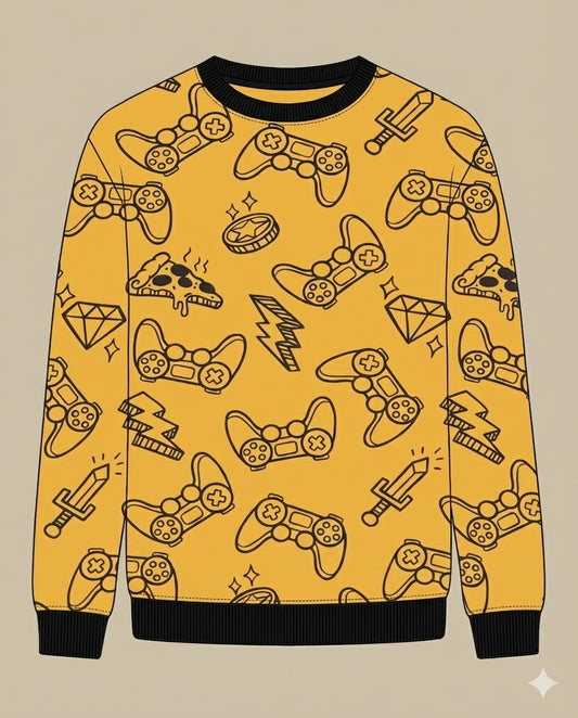Gaming Print Kids Sweatshirt