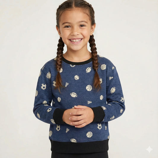 Soccer Print Kids Sweatshirt