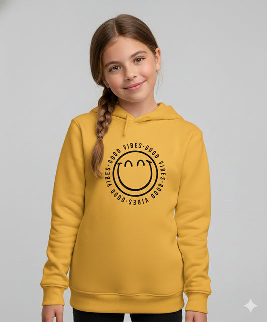 Good Vibes Smiley Kids Hoodie