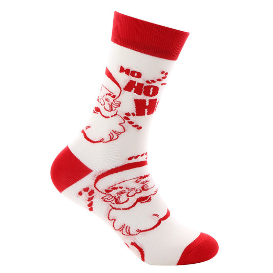New Christmas mid-calf socks Santa Claus pure cotton socks