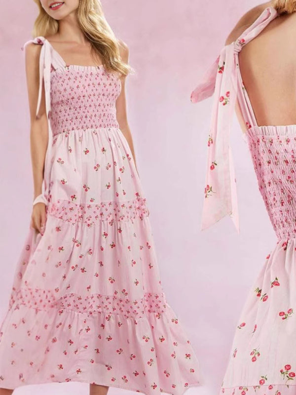 New Print Cake Pink Dress-Stellar