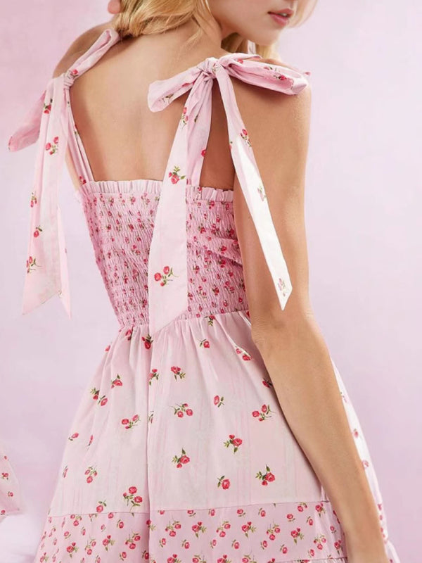 New Print Cake Pink Dress-Stellar