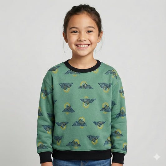 Sunset Print Kids Sweatshirt