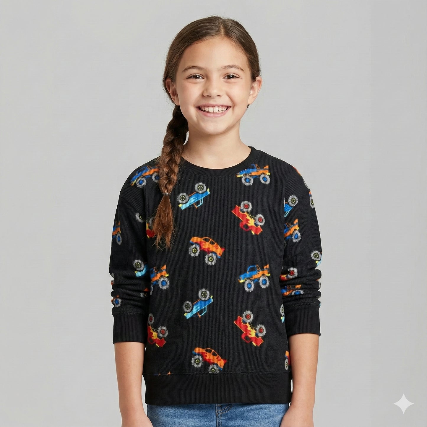 Cars Print Kids Sweatshirt