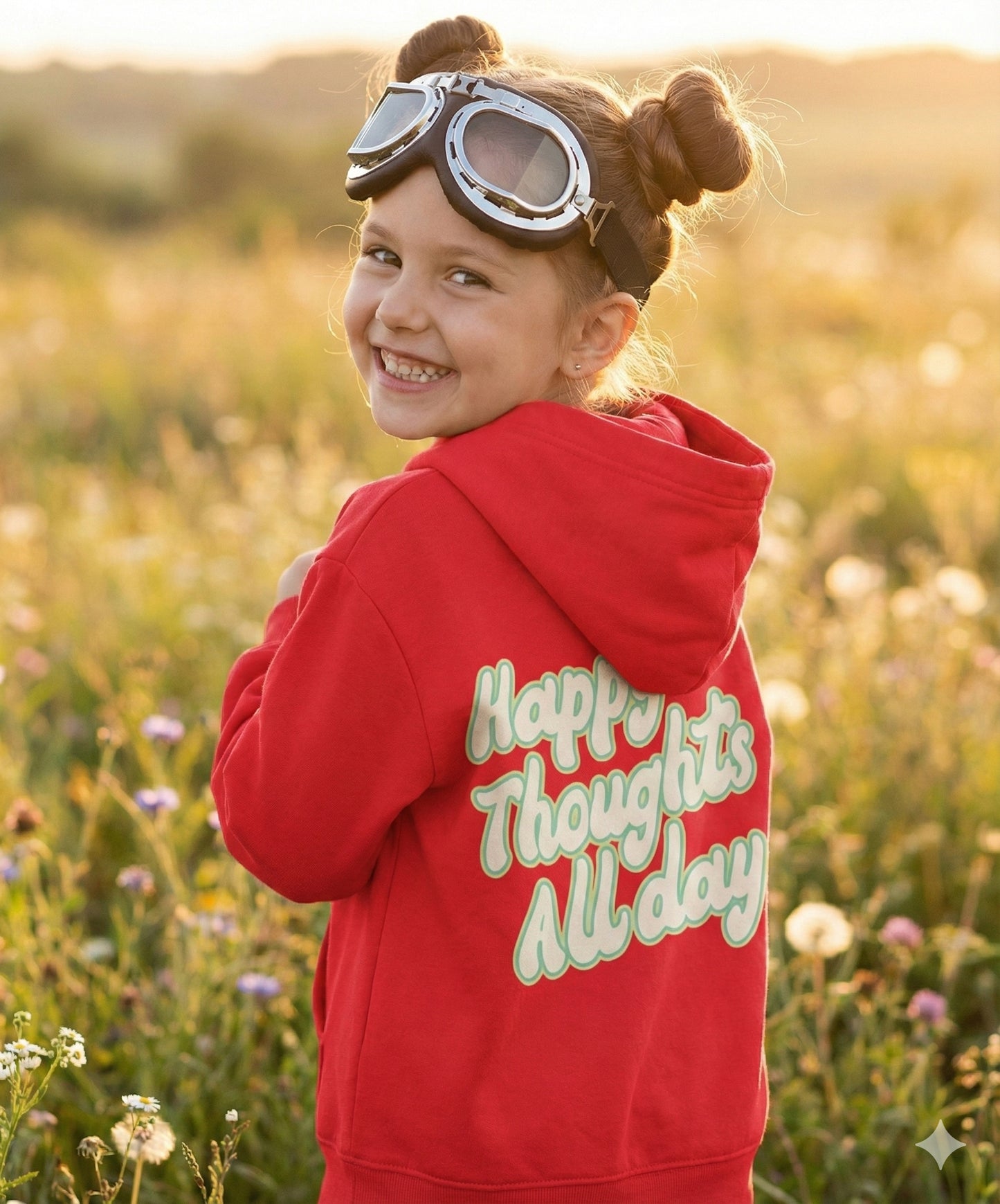 Happy Thoughts Kids Hoodie