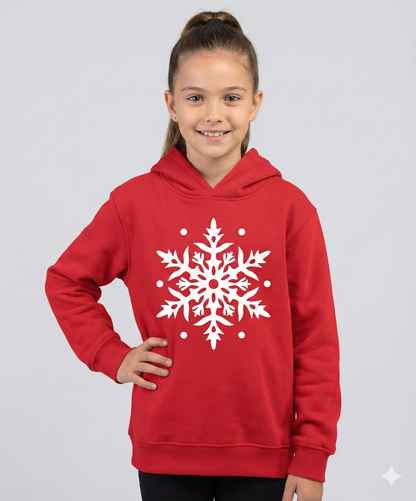 Winter Snowflake Kids Hoodie