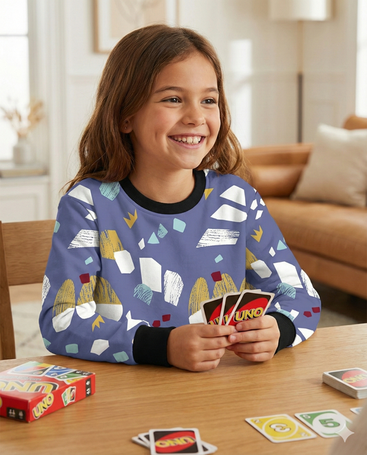 Abstract Print Kids Sweatshirt