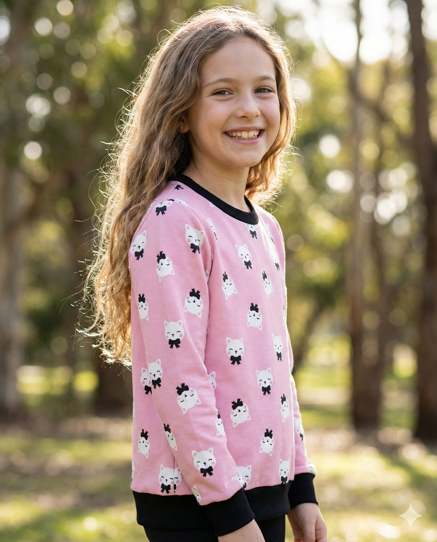 Cute Cat Kids Sweatshirt