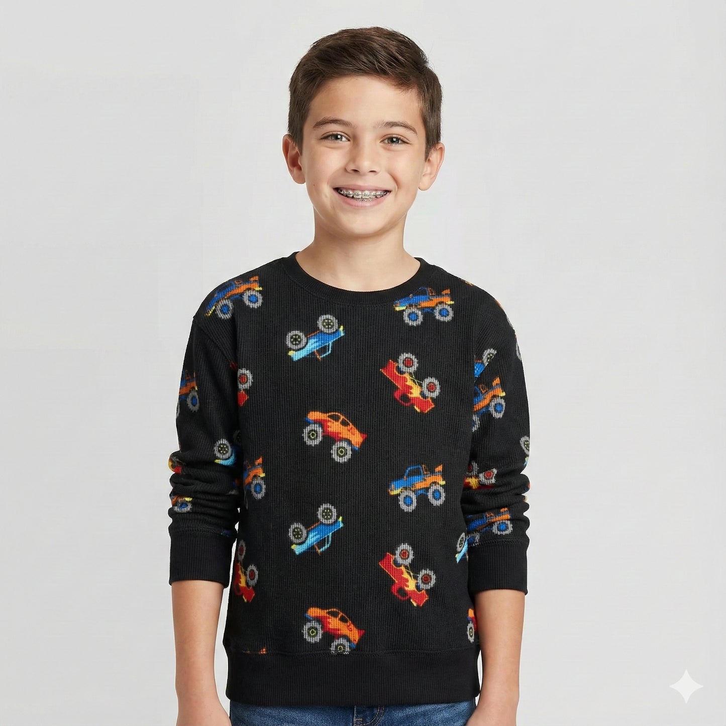 Cars Print Kids Sweatshirt