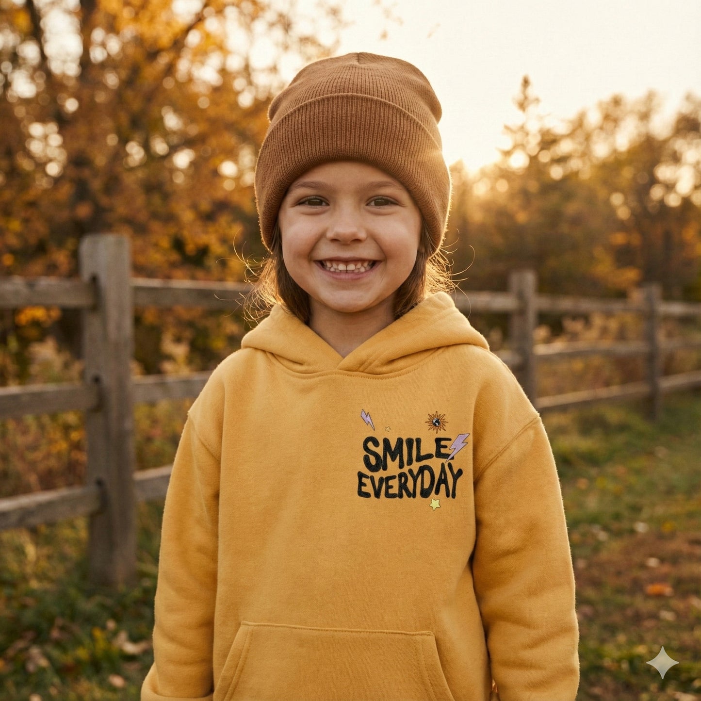 Smile Everyday Girl Kids Hoodie