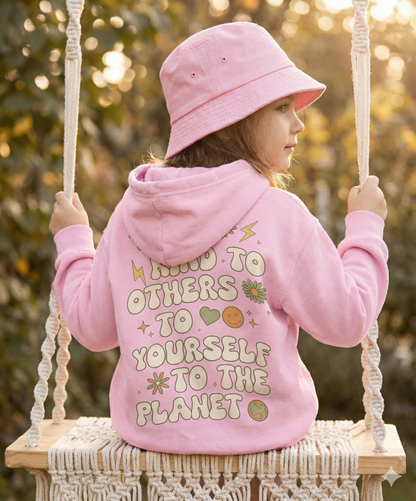 Be Kind Girls Kids Hoodie
