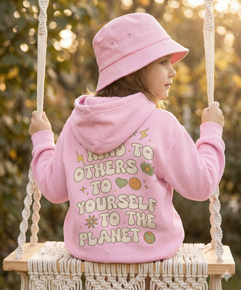 Be Kind Girls Kids Hoodie
