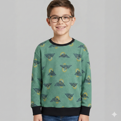 Sunset Print Kids Sweatshirt
