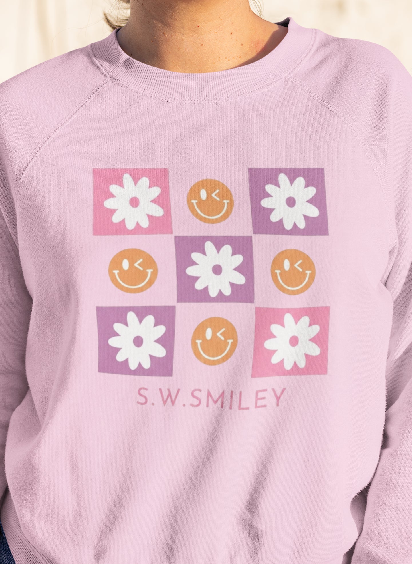 Flower Smiley Unisex Sweatshirt