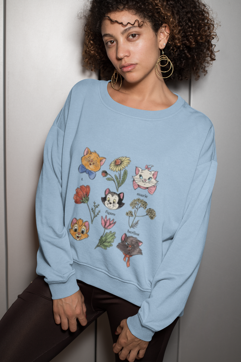 Disney Garden Botanical Kittens Sweatshirt