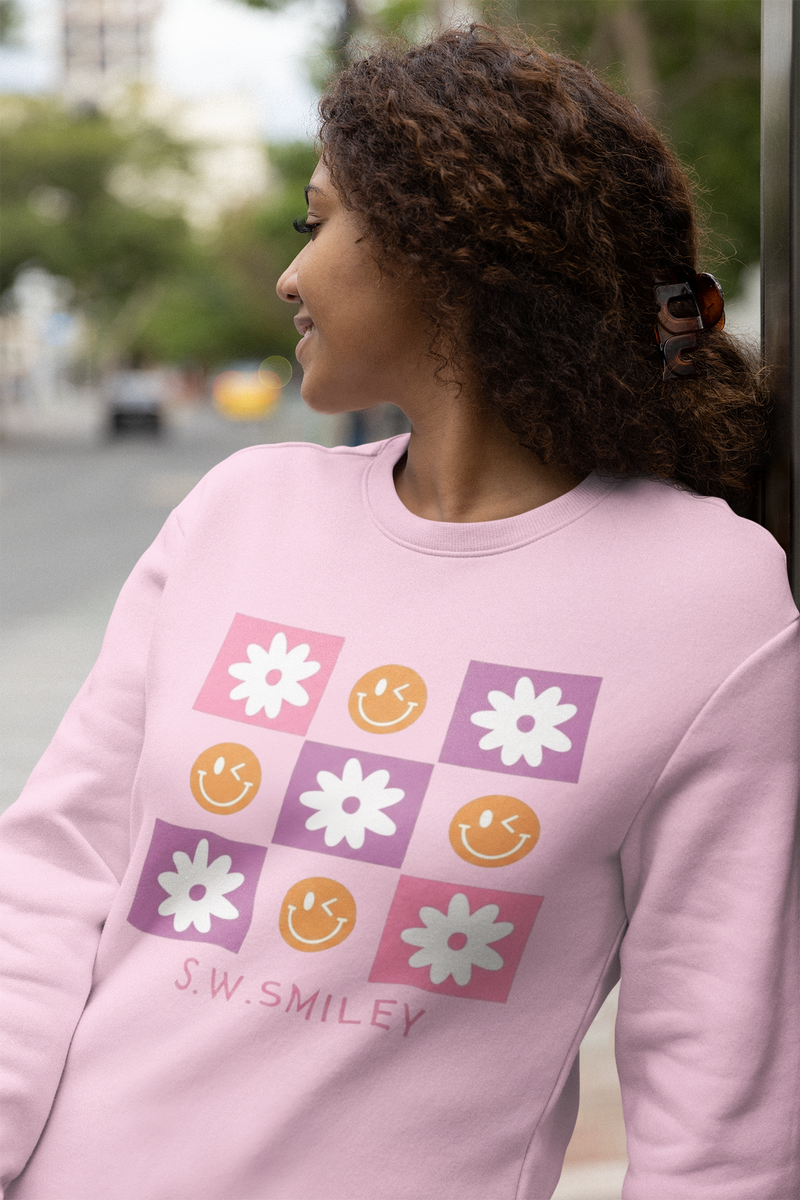 Flower Smiley Unisex Sweatshirt