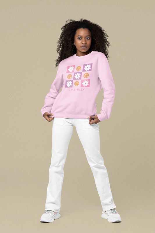 Flower Smiley Unisex Sweatshirt
