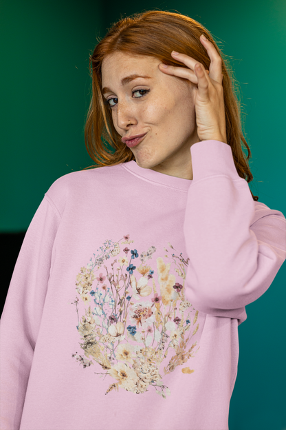 Pressed Flowers Unisex Sweatshirt